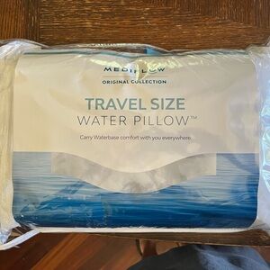 Never Used Never Opened Travel Size Water Pillow. Dimensions 13.5x21